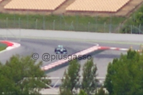 El Mercedes en Montmeló - Copyright @piusgasso